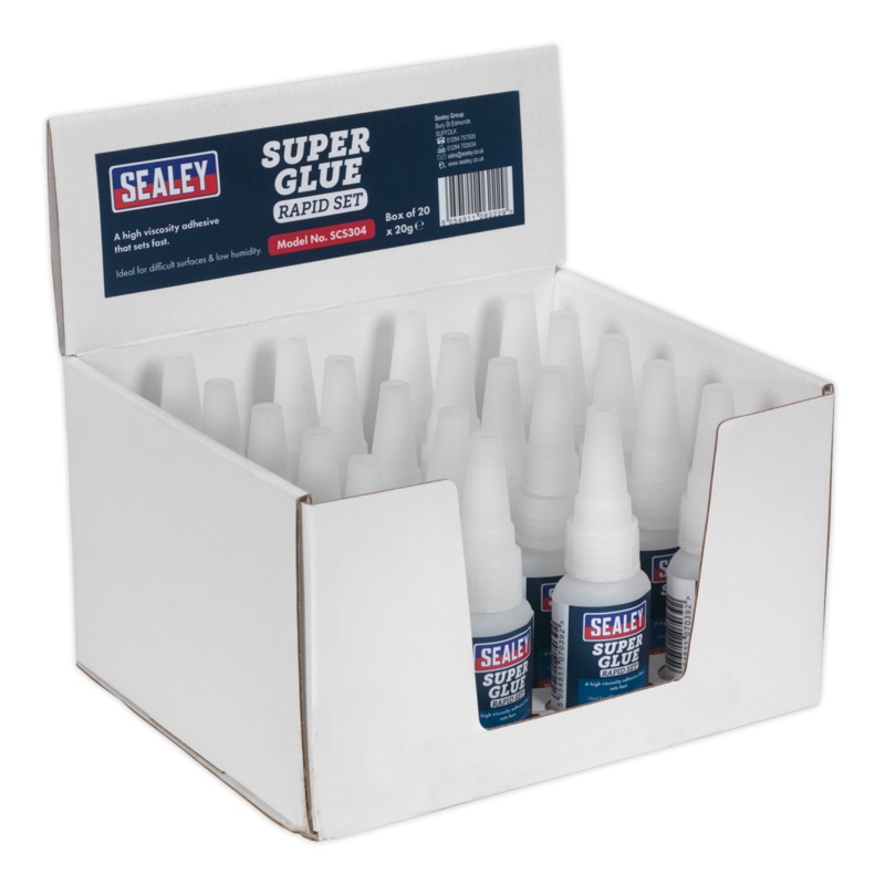 Sealey Super Glue Rapid Set 20g Pack of 20