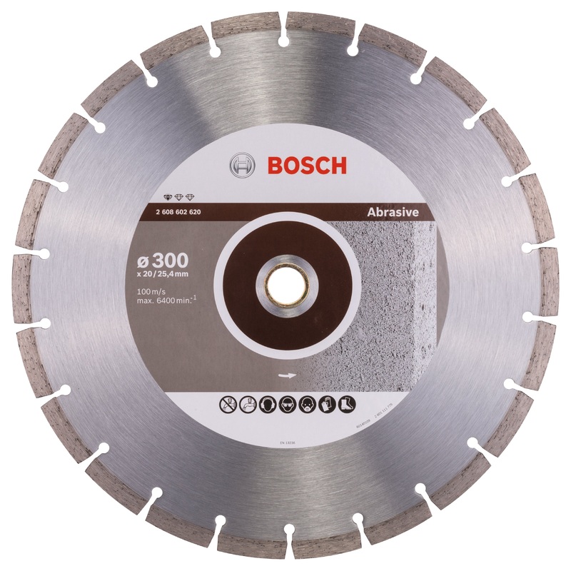 Bosch Professional Abrasive Diamond Cutting Disc – 300 x 20/25, 40 x 2.8 x 10mm Standard