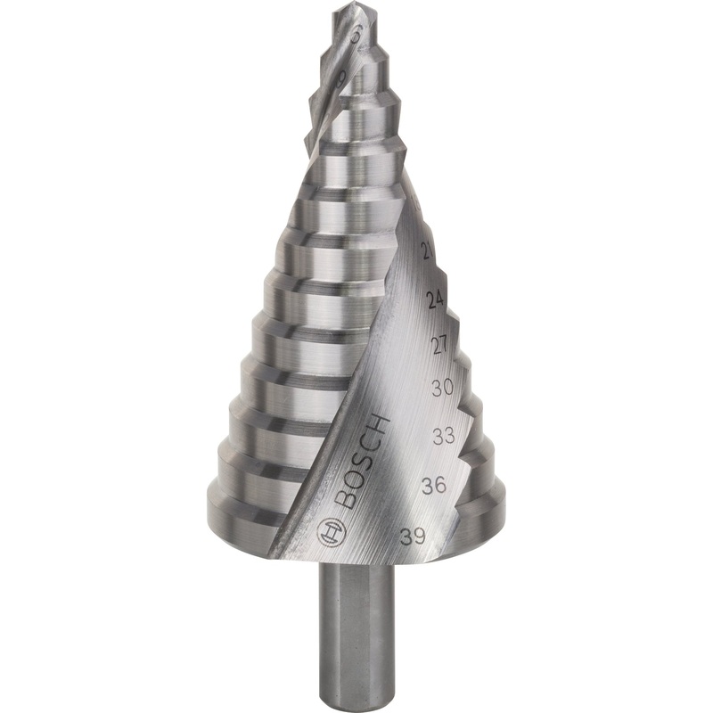 Bosch Professional HSS Step Drill Bit 4-39mm, 10.0mm, 107mm