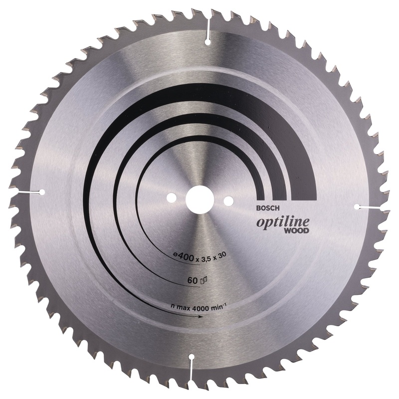 Bosch Professional Optiline Wood Circular Saw Blade – 400 x 30 x 3.5 mm, 60 Teeth