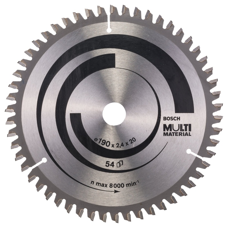 Bosch Professional Multi Material Circular Saw Blade – 190 x 20/16 x 2.4mm, 54 Teeth