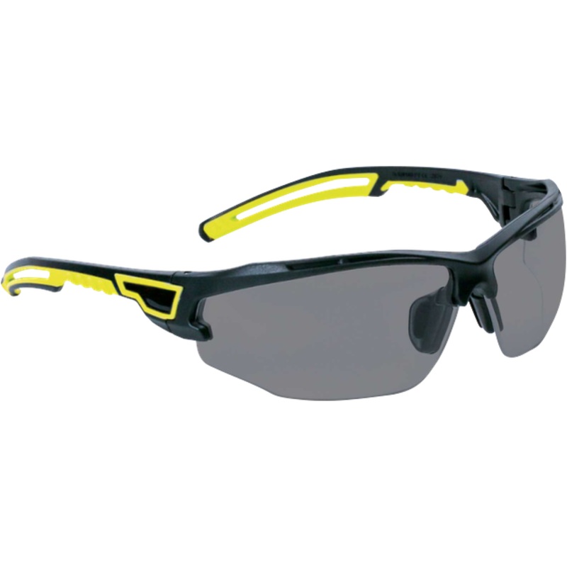 Delta Plus ASO2 SMOKE Safety Glasses  Lightweight, Anti-Fog, Anti-Scratch, Secure Fit