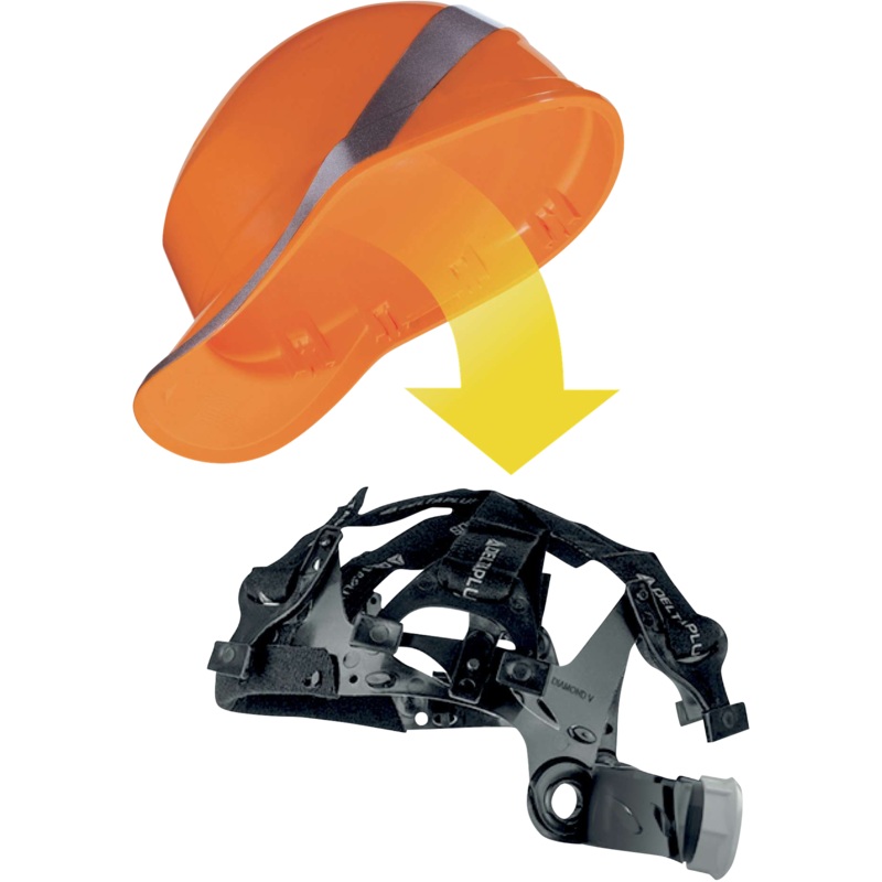 Delta Plus HARNESS V  Diamond V Helmet Replacement Harness with Terry Cloth Headband