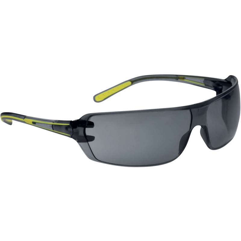 Delta Plus HELIUM 2 SMOKE Safety Glasses  Ultra-Light, Anti-Fog & UV400 Protection