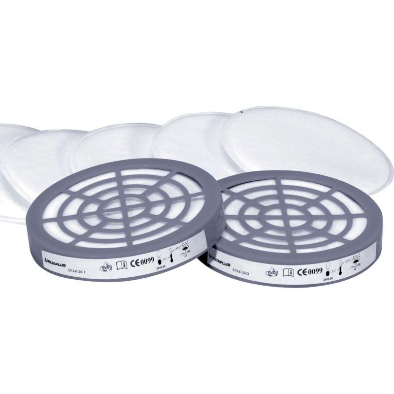 Delta Plus M6000E PREP2 P2 Pre-Filters & Adapters  Pack of 6