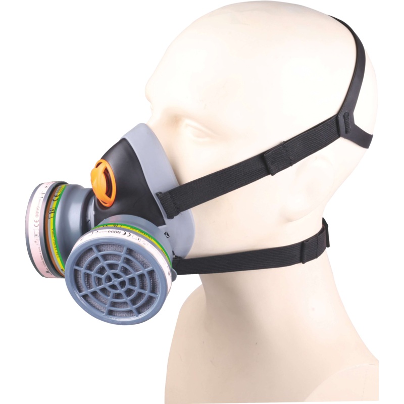 Delta Plus M6400 CHEM KIT- ABEK1 P3 Half-Mask Respiratory Kit for Chemical Protection