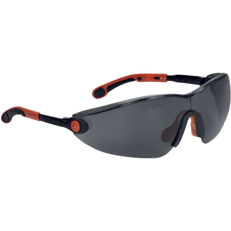 Delta Plus VULCANO2 SMOKE Safety Glasses  Adjustable & Anti-Fog