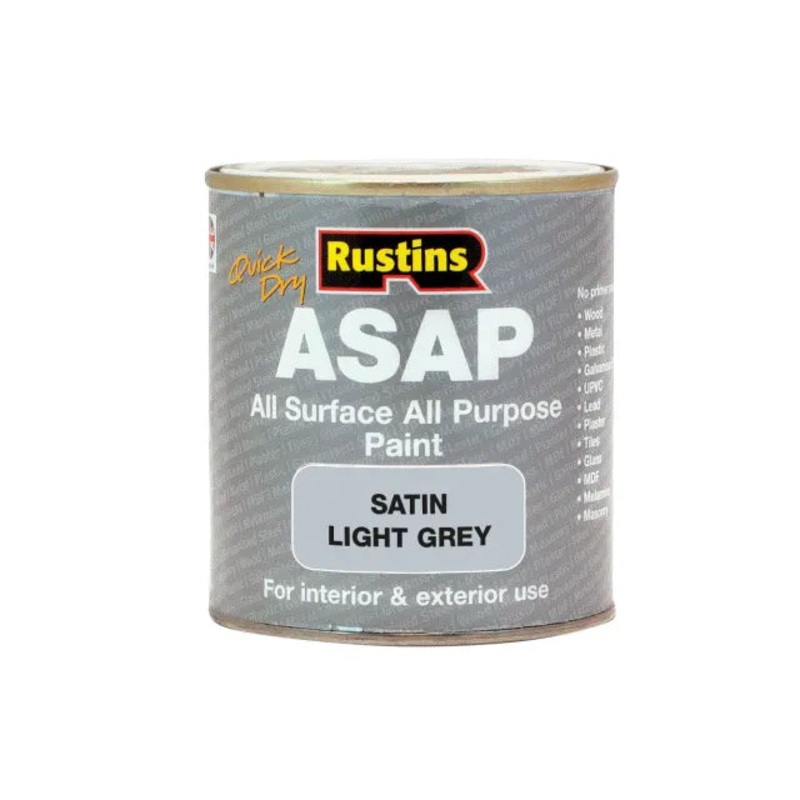 Rustins ASAP Paint Light Grey 250ml