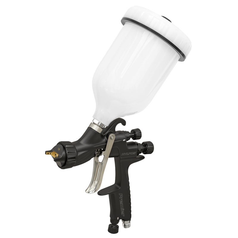 Sealey HVLP Gravity Feed Spray Gun 1.3mm Set-Up