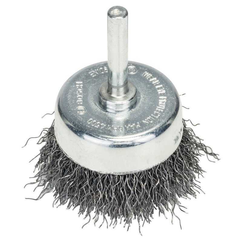 Bosch Professional Cup Brush – Crimped Steel, 50×0.3mm, 50mm