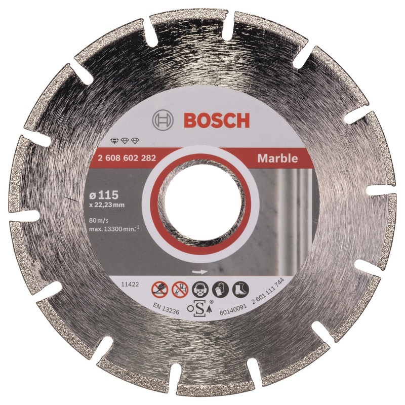 Bosch Professional Diamond Cutting Disc for Marble – 115 x 22.23 x 2.2 x 3mm Standard