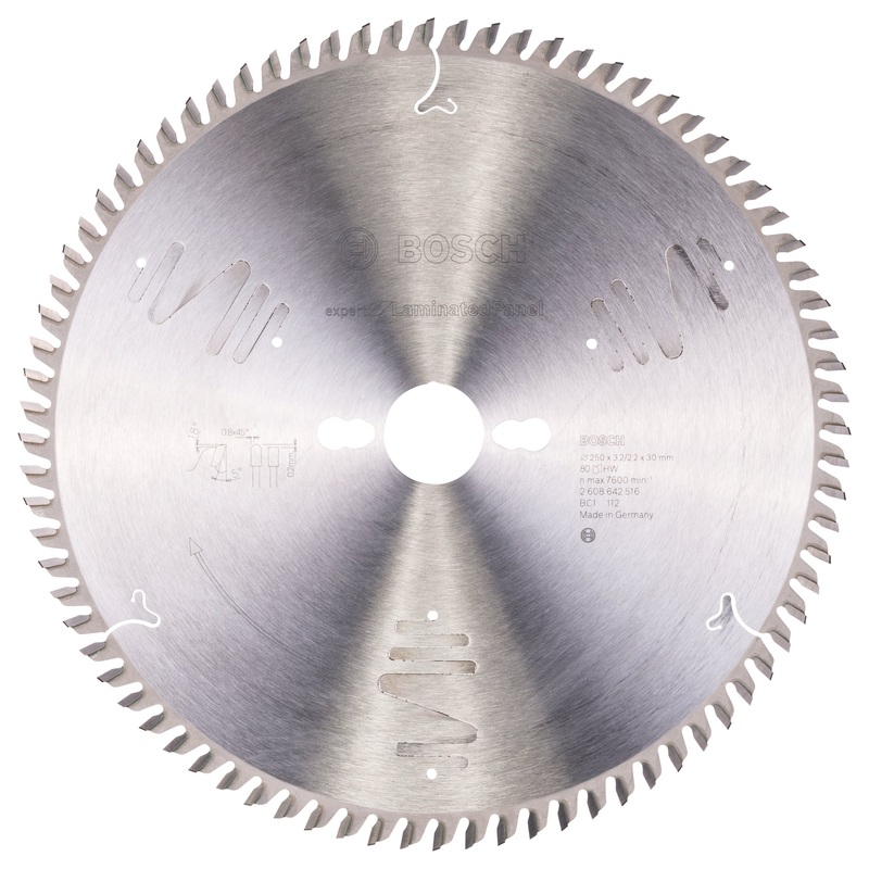 Bosch Professional Expert Circular Saw Blade for Laminated Panel – 250 x 30 x 3.2 mm, 80 Teeth
