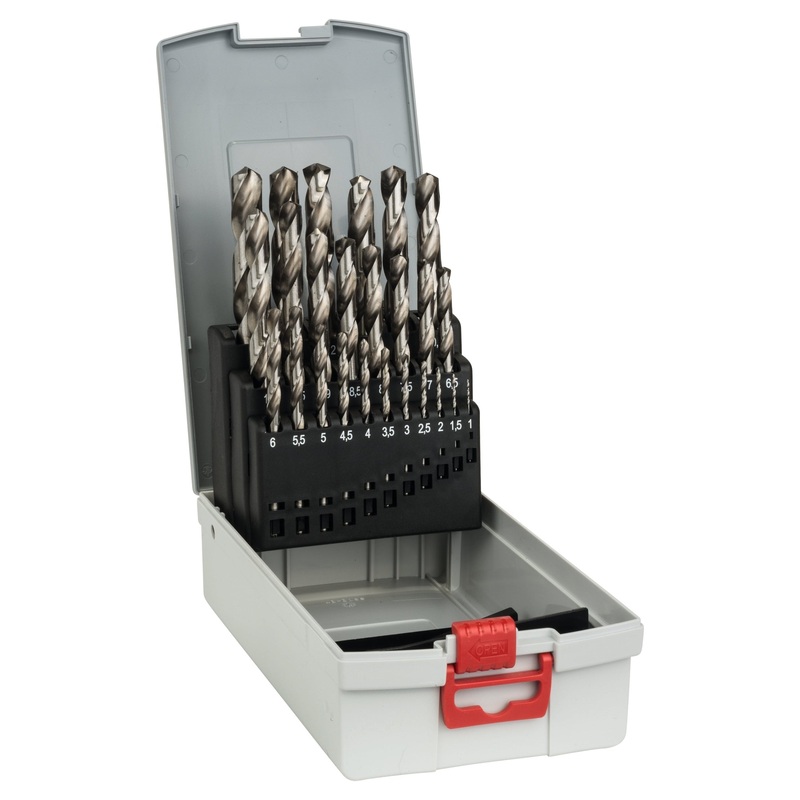 Bosch Professional HSS-G ProBox Metal Drill Bit Set – 25 Pieces, 1-13mm, DIN 338, 135