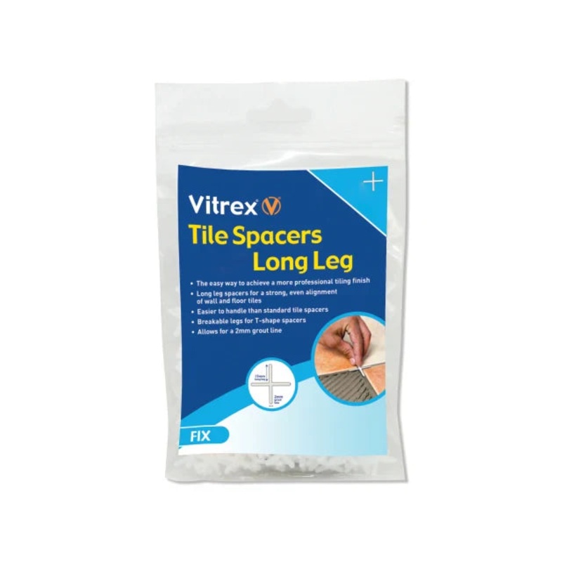 Vitrex Long Leg Spacer 2mm (Pack 1500)