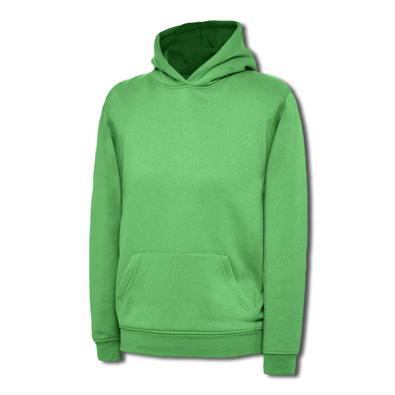Uneek Childrens Hooded Sweatshirt  Kelly Green