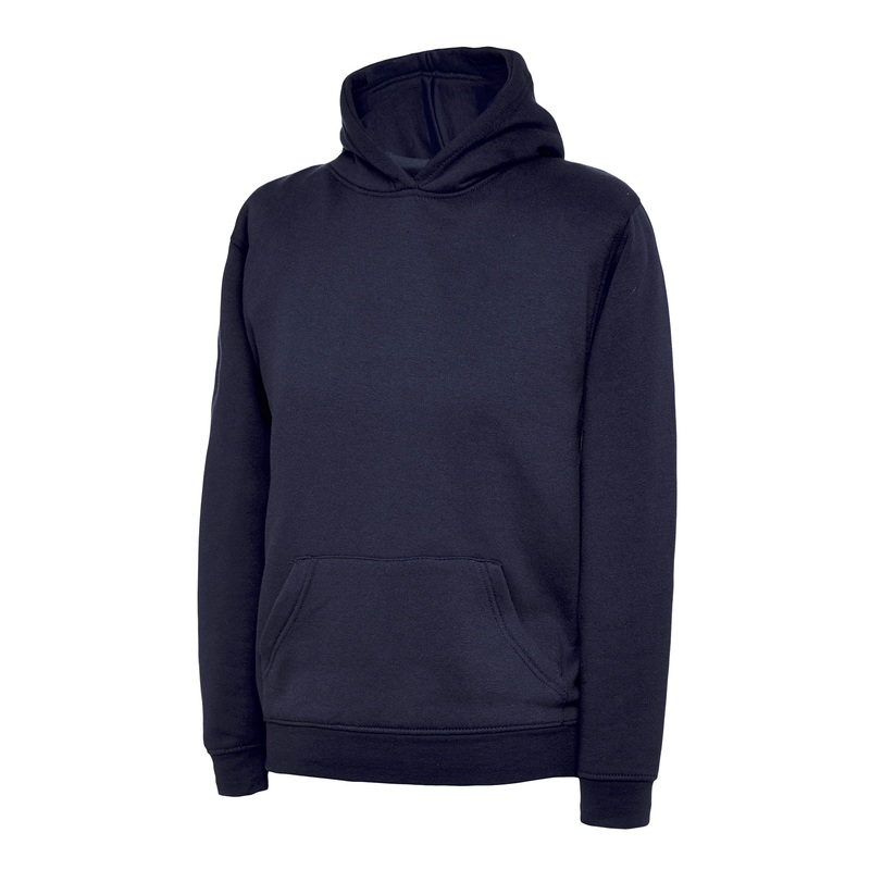 Uneek Childrens Hooded Sweatshirt  Navy