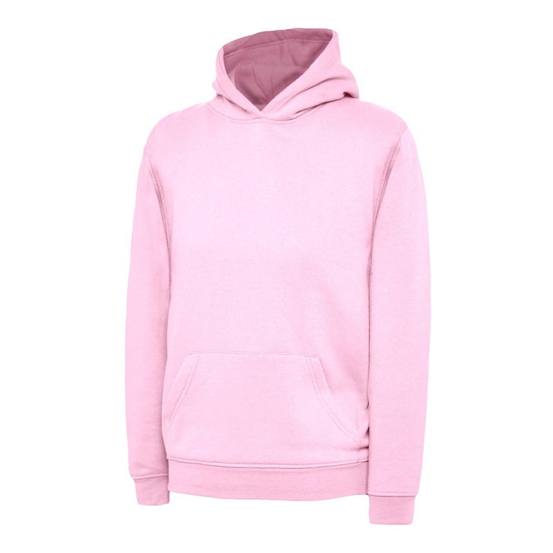 Uneek Childrens Hooded Sweatshirt  Pink