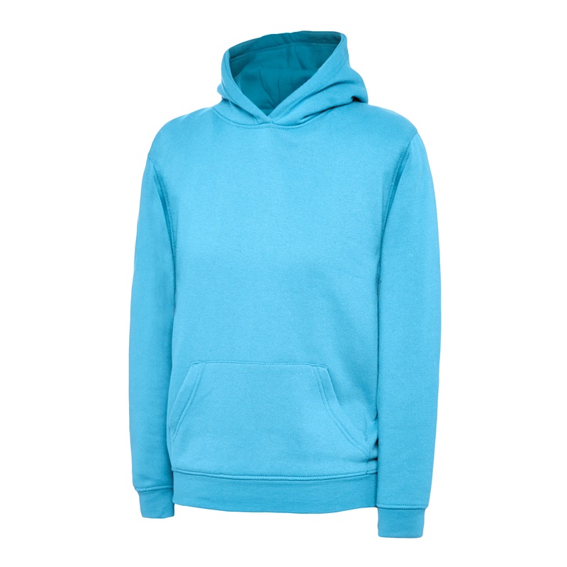 Uneek Childrens Hooded Sweatshirt  Sky