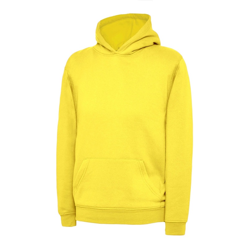 Uneek Childrens Hooded Sweatshirt  Yellow