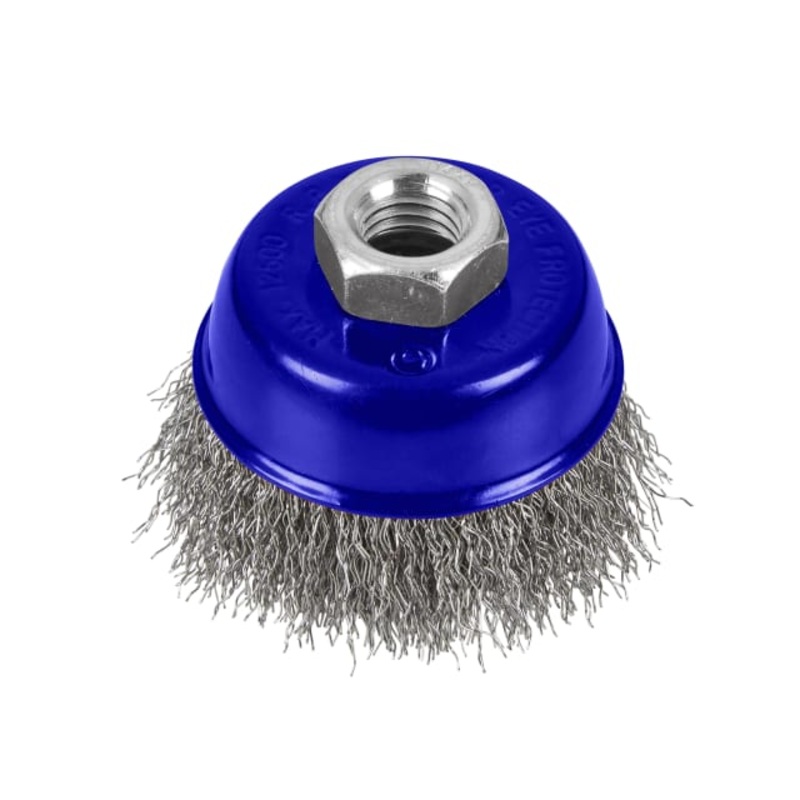 BlueSpot Tools Steel Wire Cup Brush 65mm M14 X 2