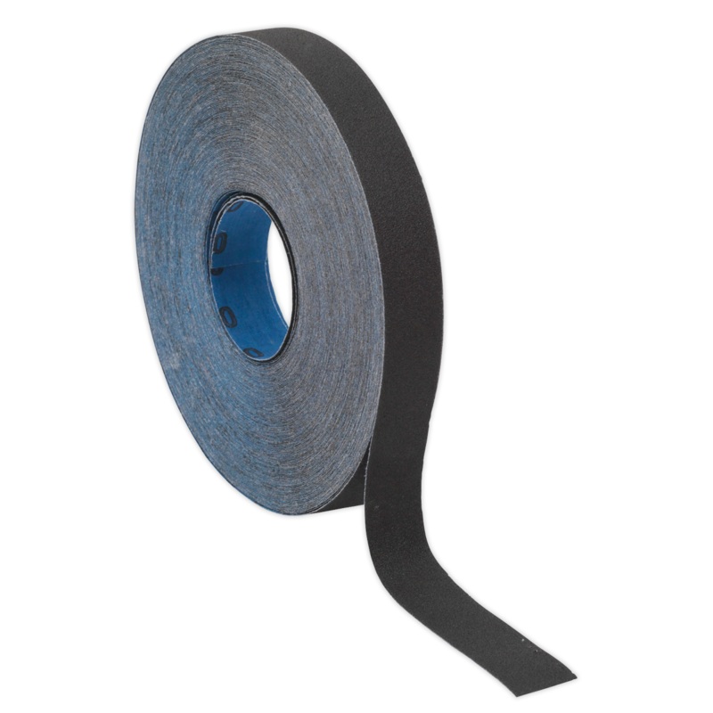 Sealey Emery Roll Blue Twill 25mm x 25m 60Grit