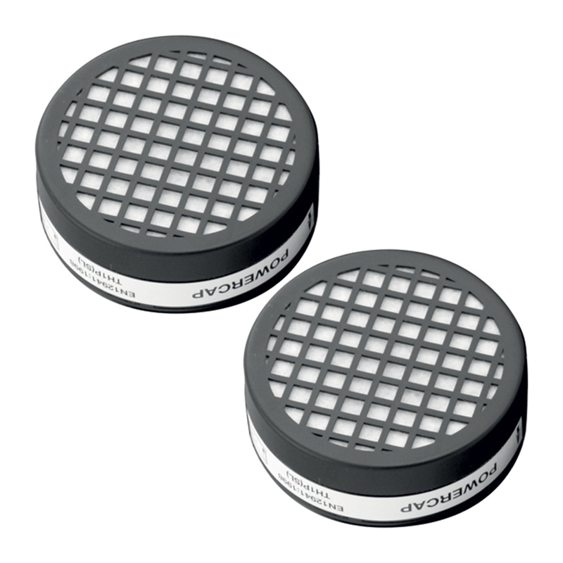 JSP Powercap Active Powercap Filters (Pair)- 1 Pair – Black