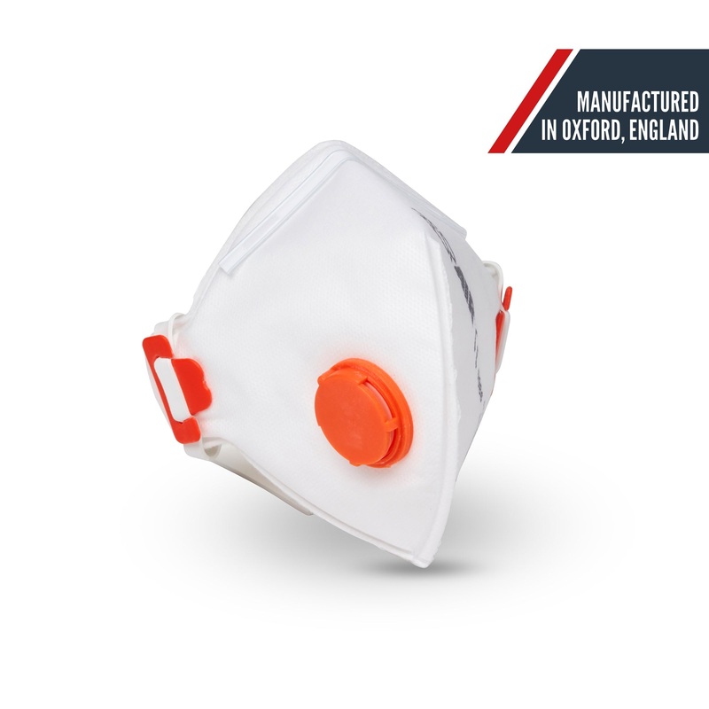 JSP Respair Model X P3 Fold Flat Mask – Box of 10 (Manufactured in UK)