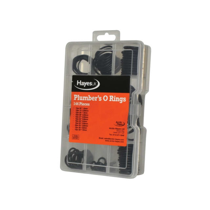 Arctic Hayes Plumber’s O-Ring Kit, 144 Piece