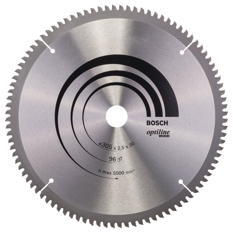 Bosch Professional Optiline Wood Circular Saw Blade – 305mm x 30mm x 2.5mm, 96 Teeth