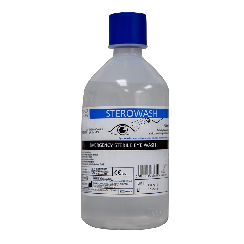 JSP 500ml Eyewash Solution|Blue|0.5L