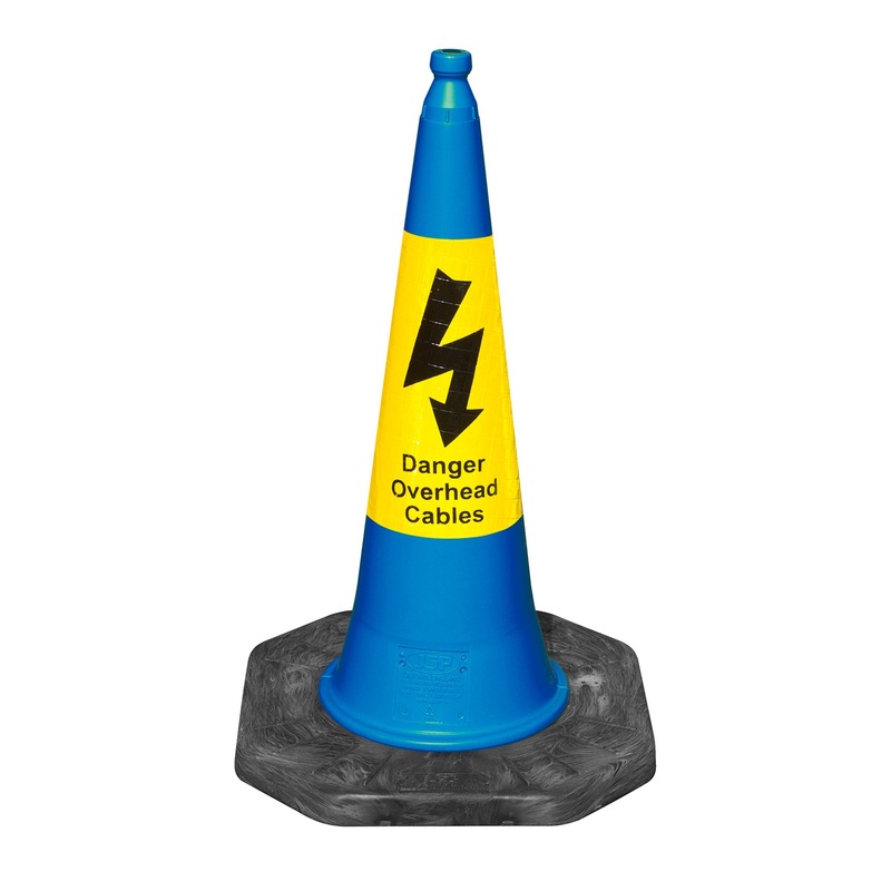 JSP Dominator Traffic Cone – Yellow Danger Overhead Cables