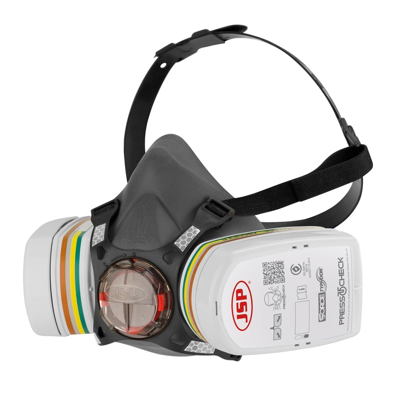 JSP Force8 Half-Mask Respirator with PressToCheck – ABEK1P3 Filters