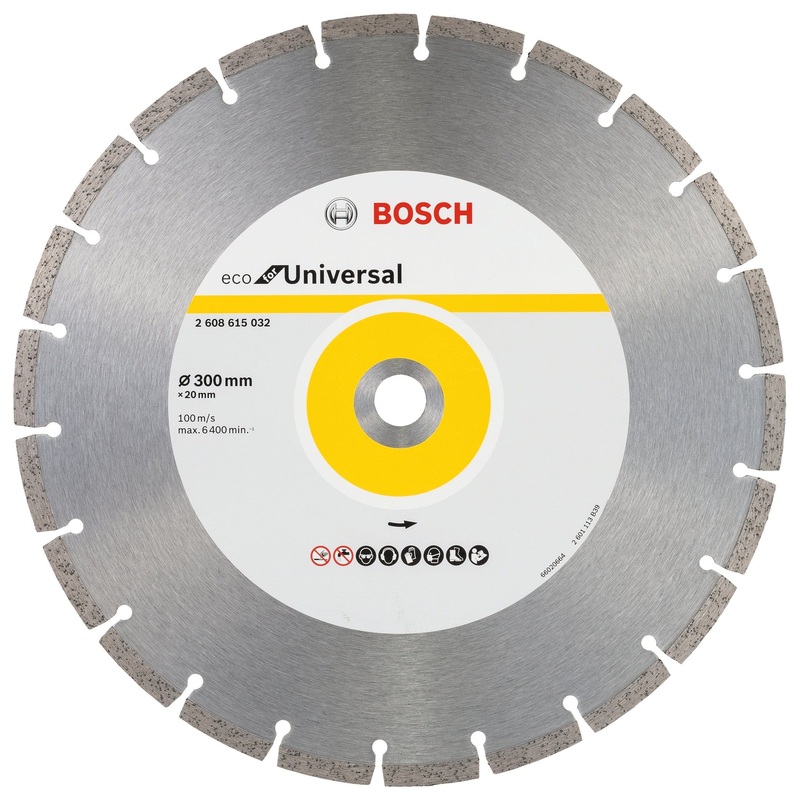 Bosch Professional Diamond Cutting Disc ECO – Universal, 300x20x3.2×8