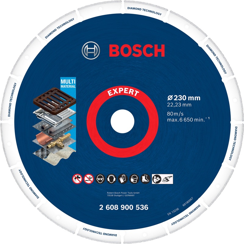 Bosch Professional Diamond Metal Cutting Disc – Large Size (230 x 22.23 mm)