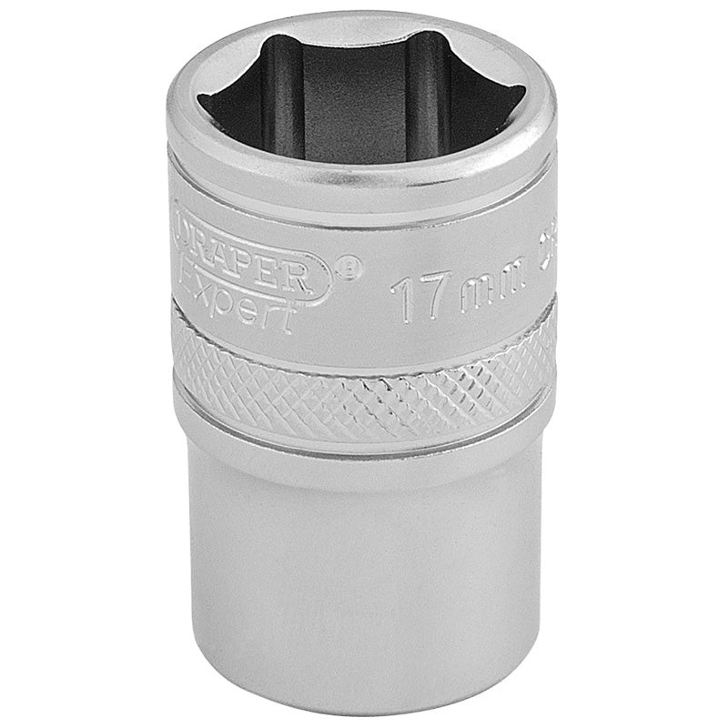 Draper 1/2 Square Drive 6 Point Metric Socket (17mm)