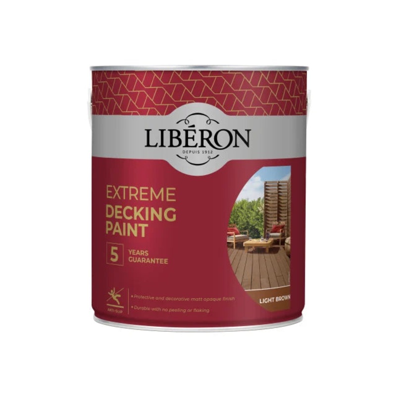 Liberon Extreme Decking Paint Light Brown 2.5 litre