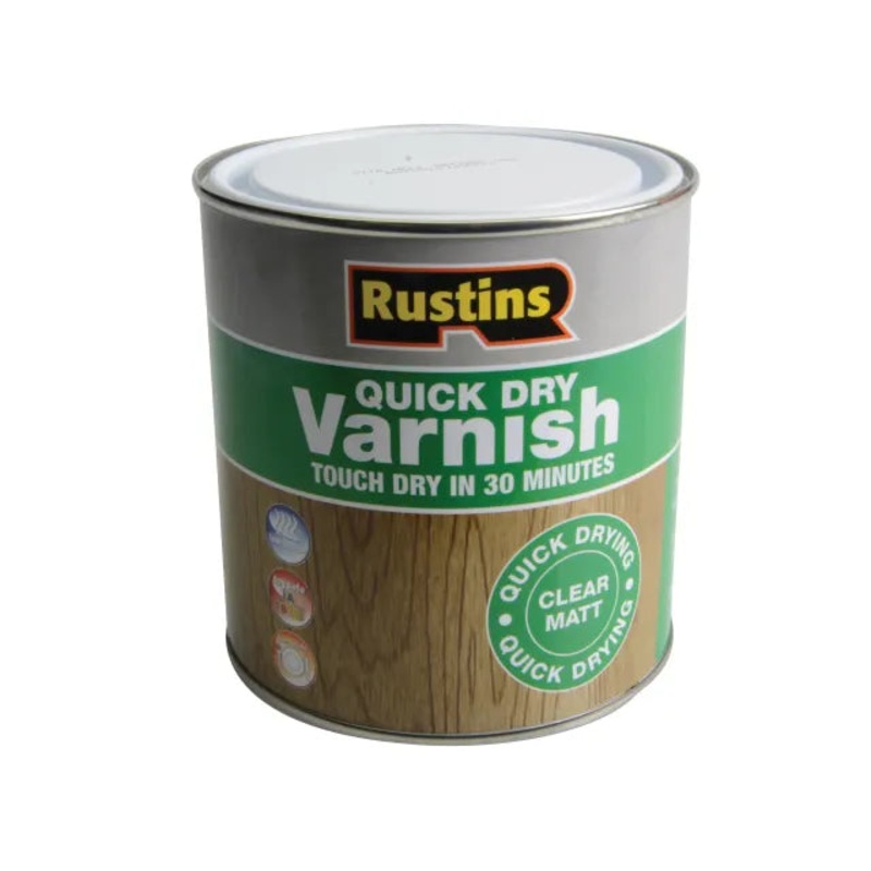 Rustins Quick Dry Varnish Matt Clear 1 litre