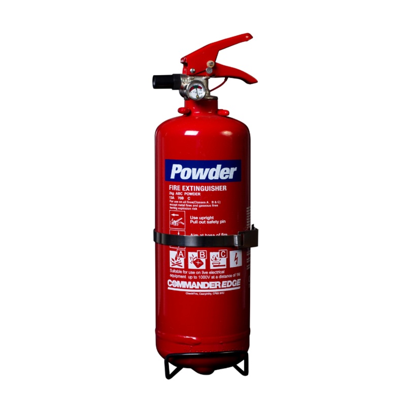 CommanderEDGE 2kg ABC Dry Powder Fire Extinguisher