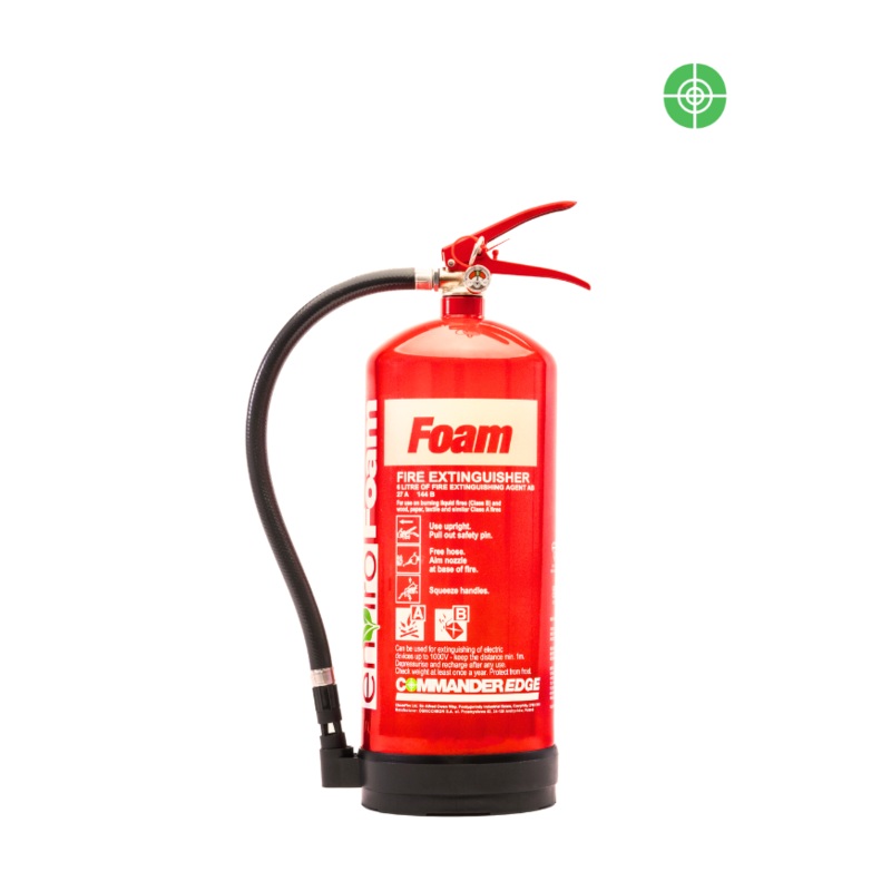 CommanderEDGE 6ltr enviroFoam Fluorine Free Foam Fire Extinguisher