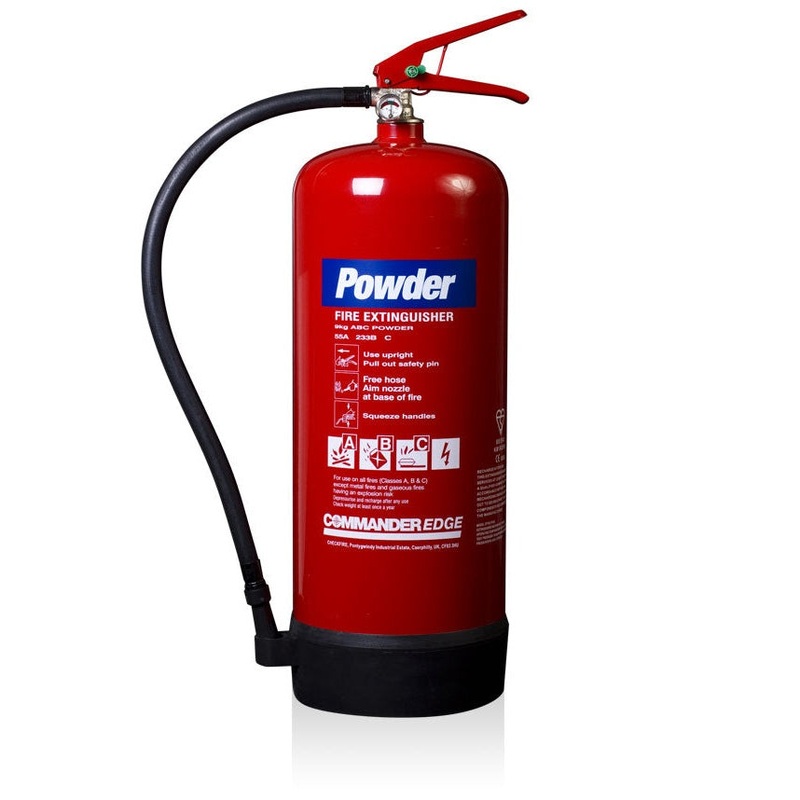 CommanderEDGE 9kg ABC Dry Powder Fire Extinguisher