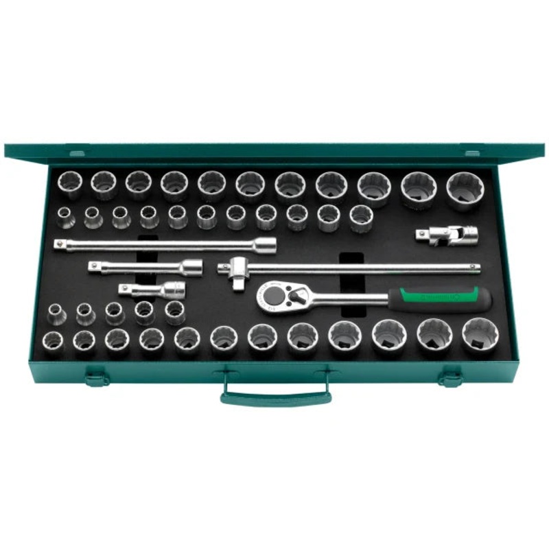 Stahlwille 1/2in Drive Socket Set, 45 Piece