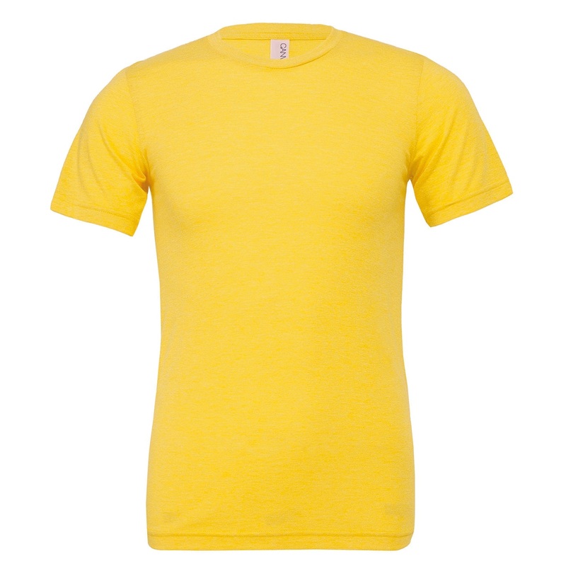 Bella Canvas Unisex Triblend Crew Neck T-Shirt – Yellow Gold Triblend