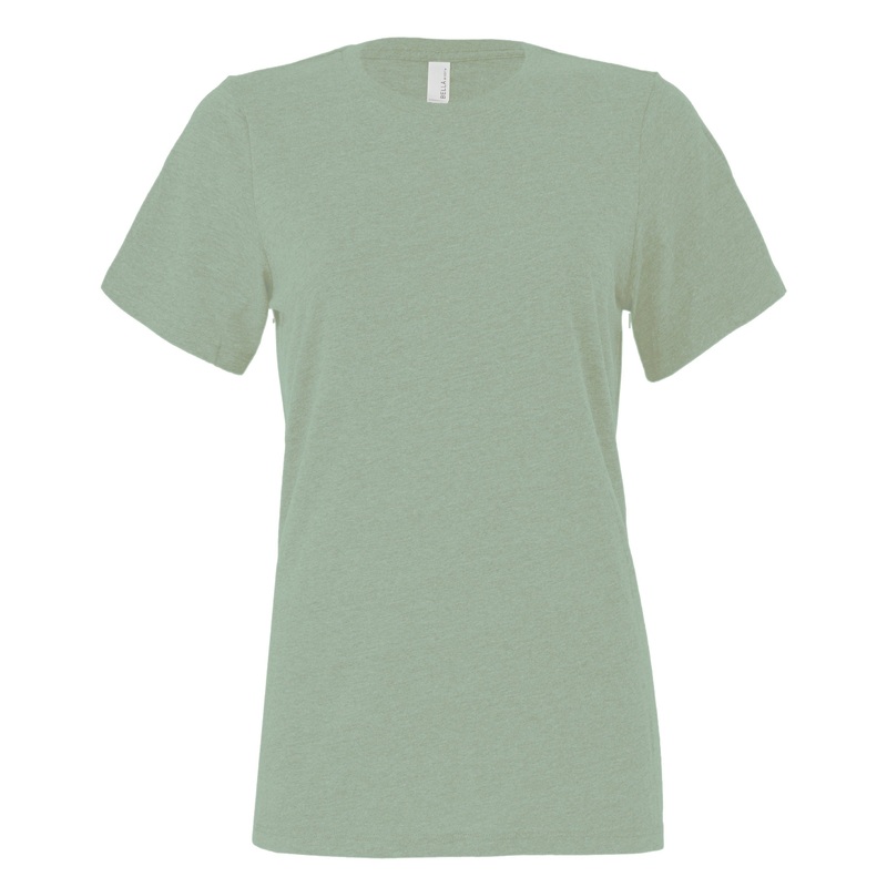 Bella Canvas Women’s Relaxed Jersey Short Sleeve Tee – Heather Sage