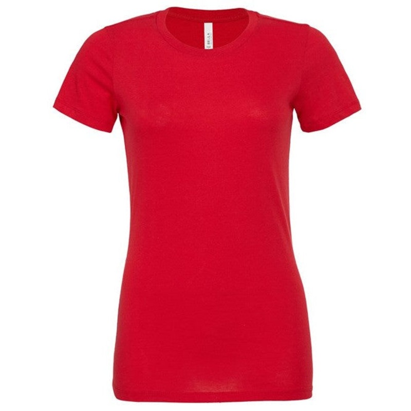 Bella Canvas Women’s Relaxed Jersey Short Sleeve Tee – Red