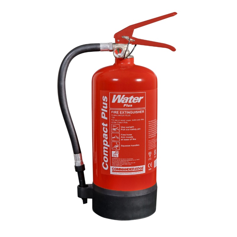 CommanderEDGE 3ltr Water Compact PLUS Fire Extinguisher
