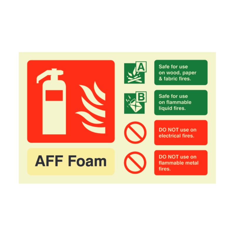 Foam ID Sign Photoluminescent (Landscape) 150mm x 100mm