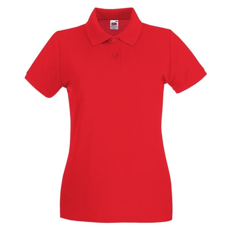 Fruit Of The Loom Women’s Premium Polo – Red