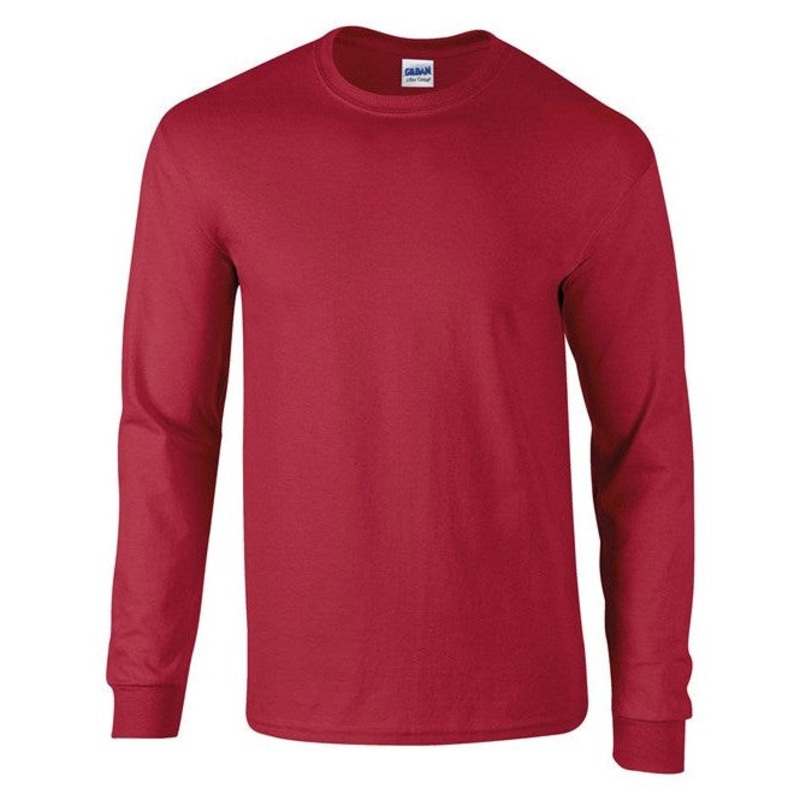 Gildan Ultra Cotton Adult Long Sleeve T-Shirt – Cardinal Red