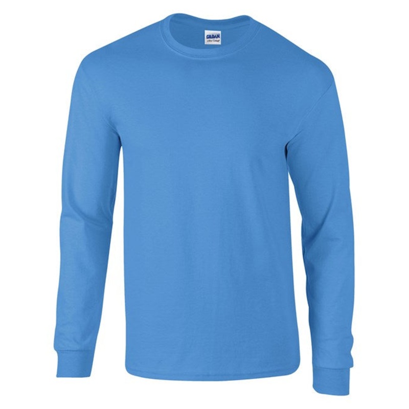 Gildan Ultra Cotton Adult Long Sleeve T-Shirt – Carolina Blue