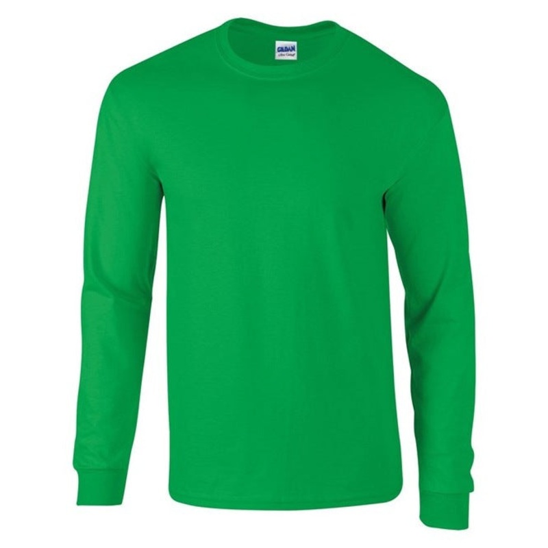 Gildan Ultra Cotton Adult Long Sleeve T-Shirt – Irish Green
